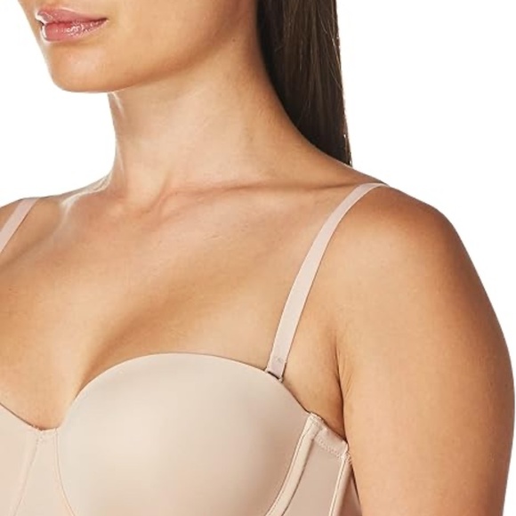 On Gossamer Beautifully Basic Bustier Bra 32DD - Picture 4 of 9